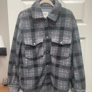 Abercrombie plaid shacket